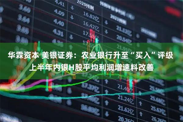 华霖资本 美银证券:农业银行升至“买入”评级 上半年内银H股平均利润增速料改善