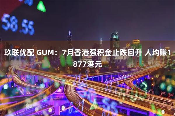 玖联优配 GUM:7月香港强积金止跌回升 人均赚1877港元